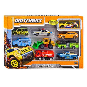 Matchbox-Geschenkpaket „Metallfahrzeuge“.
