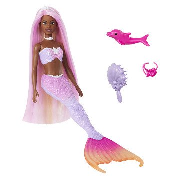 Barbie „A Touch of Magic“, Meerjungfrau-Modepuppe, lila