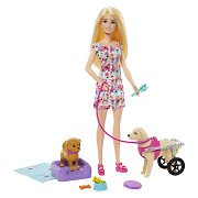 Barbie Fashion Doll with Dogs Playset