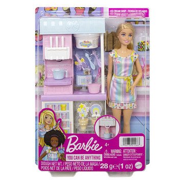 Barbie Ice Cream Parlor Shop Playset