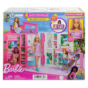 Barbie Holiday Home with Fashion Doll Playset