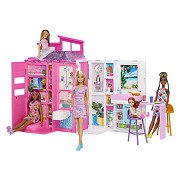 Barbie Ferienhaus mit Modepuppen-Spielset