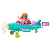 Barbie Chelsea Fashion Doll with Airplane