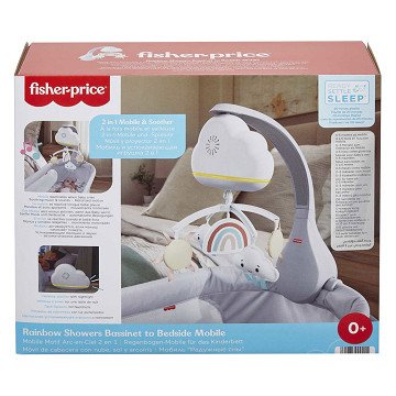 Fisher Price Regenbogen-Musik-Mobile für Kinderbett oder Babybett