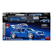 Hot Wheels Brick Shop Speed Series Audi 1:32 Bouwset - 253dlg.