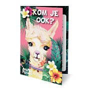 Animal Planet Alpaka-Einladungen, 6 Stk.