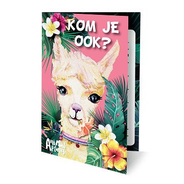 Animal Planet Alpaka-Einladungen, 6 Stk.