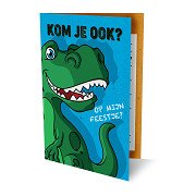 Dinosaurier-Einladungen, 6 Stk.