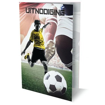 Fußball-Einladungen, 6 Stk.