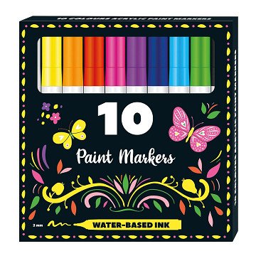 Acrylic markers, 10 pcs.