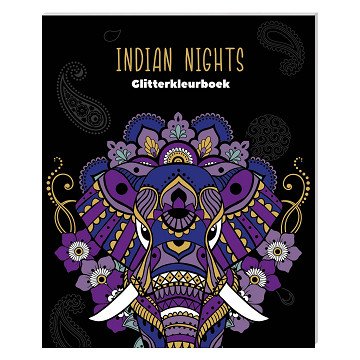Glitterkleurboek Indian Nights