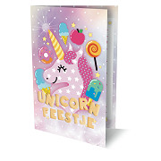 Einhorn-Einladungen, 6 Stk.