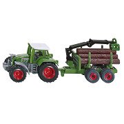 Siku 1645 Tractor Met Bosaanhangwagen 1:72