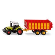 Siku 1650 Claas Tractor with Silage Wagon 1:72