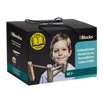 BBlocks Wooden Marble Blocks, 34 pcs.