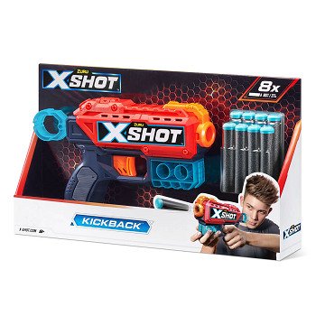 X-Shot Kickback mit 8 Darts