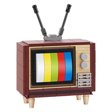 ZURU Max Premium Retro-TV-Bausatz im Überraschungsball – 168 Teile.