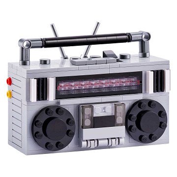 ZURU Max Premium Retro-Tragradio-Bausatz im Überraschungsball – 157-teilig.