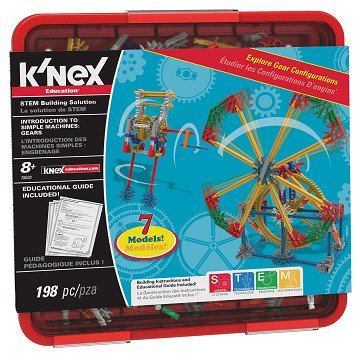 K'Nex Building Set Intro to Simple Machines Gears, 198pcs.