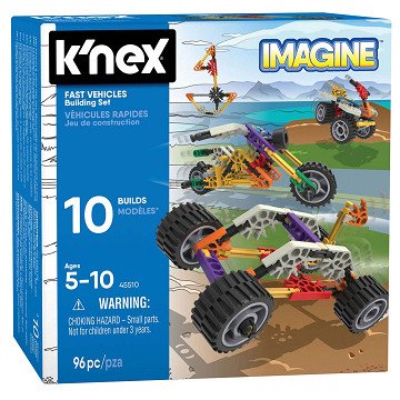 K'Nex Bouwset Snelle Voertuigen, 96dlg.