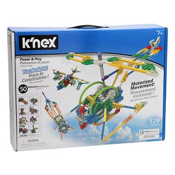 K'Nex Power & Play – Motorisierter Bausatz, 50 Modelle