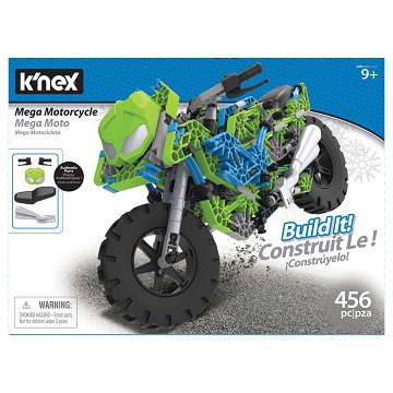 K'Nex Mega Motorrad-Bausatz, 456-teilig.