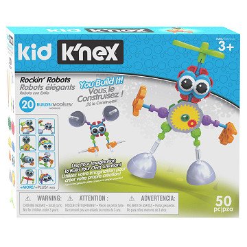 Kid K'Nex Building Set - Rockin' Robots, 50pcs.