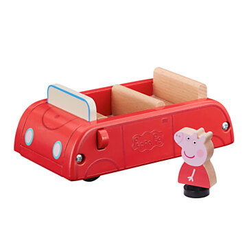 Peppa Pig Car with Wooden Toy Figure