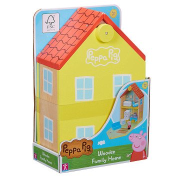 Wooden Peppa Pig Dollhouse with Accessories