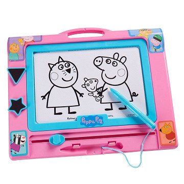 Peppa Pig Magnetisches Zeichenbrett Rosa