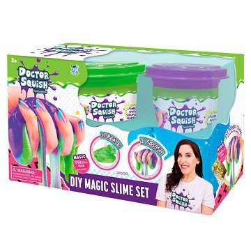 Doctor Squish Slime Value Pack - Green & Purple, 240 Grams