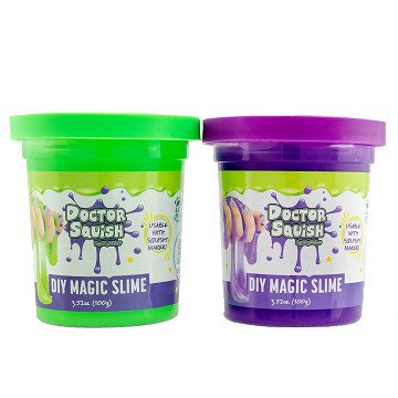 Doctor Squish Slime Value Pack - Green and Purple, 240 grams