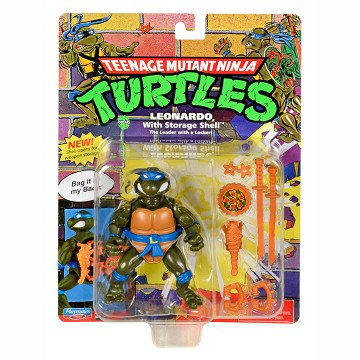 Teenage Mutant Ninja Turtles Speelfiguur met Opberg Schild - Leonardo