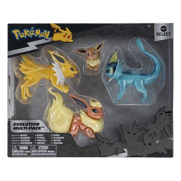 Pokemon Evolution Multipack Speelfiguren - Eevee, Jolteon, Flareon & Vaporeon