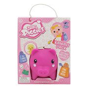 Pockey Money Piggies Play Figure with Money Box - Kawaii Pack