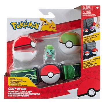 Pokémon Clip 'N' Go Poke Ball with Belt Playset, 4pcs.