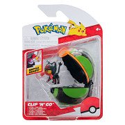 Pokémon Clip 'N' Go Liten & Dusk Ball Speelset, 2dlg.