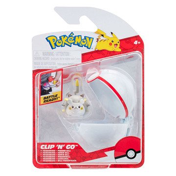 Pokémon Clip 'N' Go Togedemaru Premier Ball Playset, 2pcs..