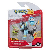 Pokémon Battle Figure Speelset - Axew, Luxio, Piplup