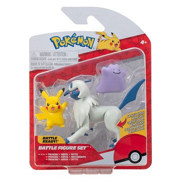 Pokémon Battle Figure Playset - Pikachu, Ditto, Absol