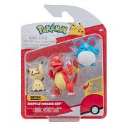 Pokémon Battle Figure Speelset - Marill, Mimikyu, Charmeleon