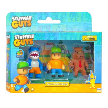 Stumble Guys Action Figures - Megalodon, Mr. Stumble, Capybara, 3pcs.