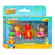 Stumble Guys Action Figures - Ms. Stumble, Inferno Dragon, Camera Gina, 3pcs.