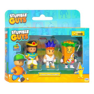 Stumble Guys Action Figures - Cleopatra, Sensei Firefist, Cerial Killer, 3pcs.