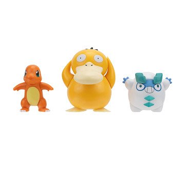 Pokémon Batte Figuur Set - Charmander, Galarian, Darumaka, 3st.