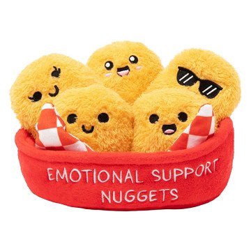 Emotional Support Nuggets Plüschtiere - 6-teilig.