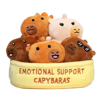 Emotionale Unterstützung Capibaras Knuffels - 6dlg.