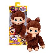 Little Live Pets My Baby Mini Monkey Brown - Interactive Plush Toy