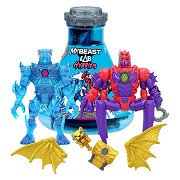 MrBeast Lab Hybrid Spider vs Energy Panther Action Figures