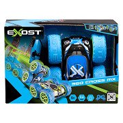 Exost RC 360 Cross MX Remote Controlled Stunt Car Blue/Green - 12 km/h